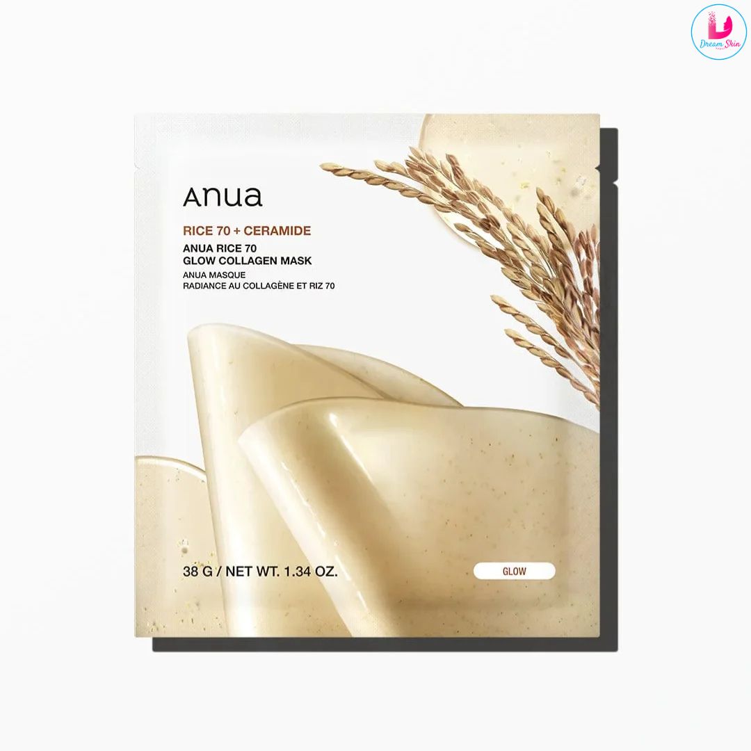 ANUA Rice 70 Glow Collagen Mask (38g)